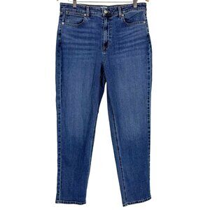 L.L. Bean Women's Classic Fit Jeans Sz 14 Straight Leg High Rise Cotton Blend